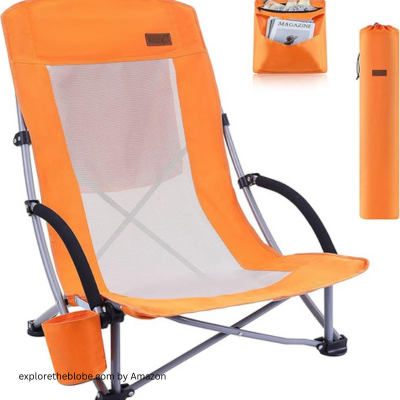 Nice C Beach Chair, Beach Chairs for Adults w/Cooler Compact High Back, by best beach chair