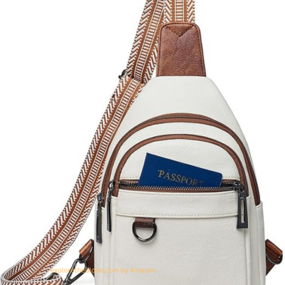 7L Sling Bag for Women Men Vegan Leather Crossbody Bags Fanny Pack Purse bt best travel purse