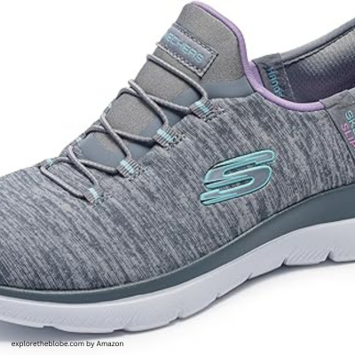 Skechers Women's Hands Free Slip-ins Summits Dazzling Haze Sneaker by Best Women's Walking Shoes for Travel in Europe