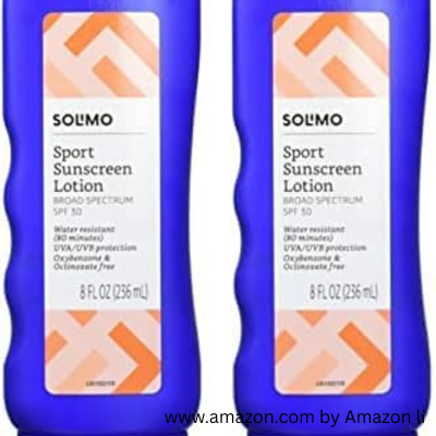 Solimo Sport Sunscreen Lotion, SPF 30, Reef Friendly by reef safe sunscreen